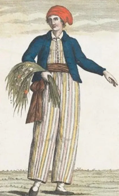 Jeanne Baret vestida de marinero, 1817